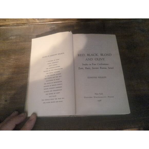 Red, Black, Blond and‎ Olive Hardcover Book by Edmund Wilson 1956, Vtg Literary - Picture 5 of 6